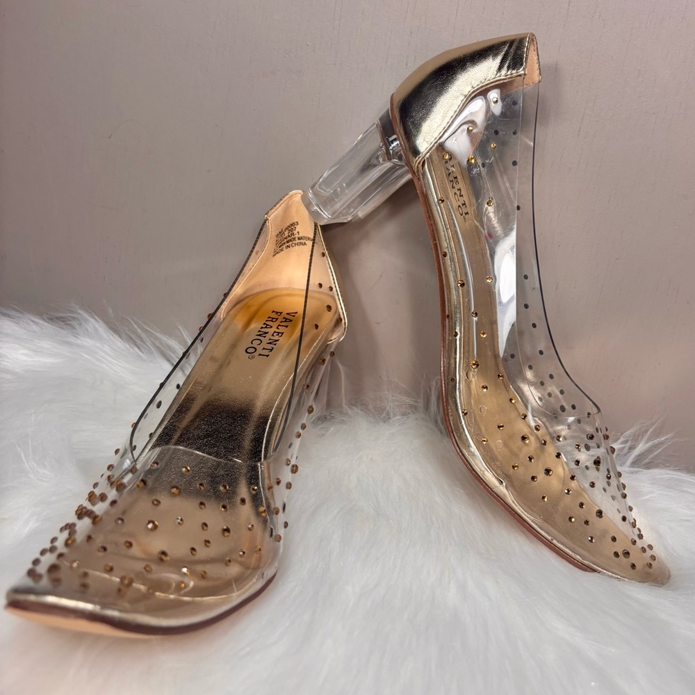 VALENTI FRANCO Gold & Silver Heels